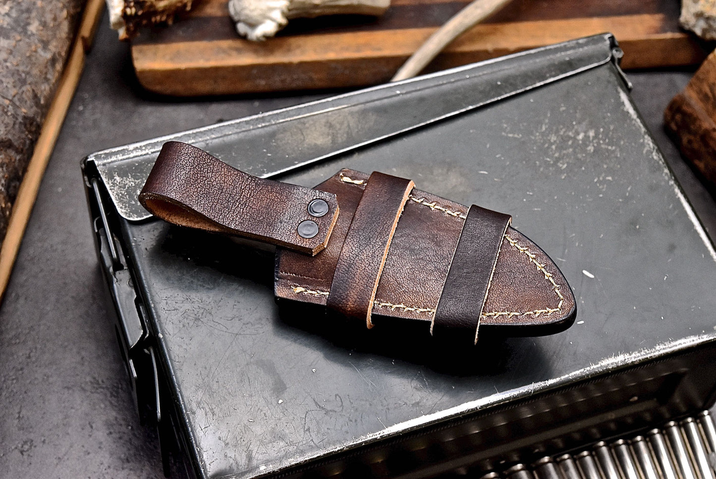 CFK Handmade AUS 10 Custom SHEEP HORN Small EDC Sport Hunting Skinner Knife Set