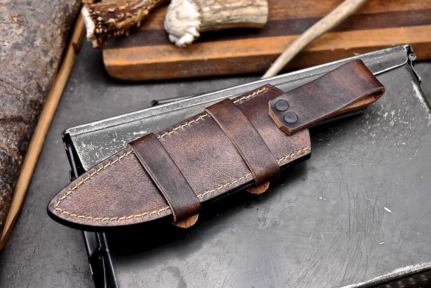 CFK Handmade 440C Custom SHEEP HORN Fillet Fish Fishing Hunting Skinner Sport Knife Set